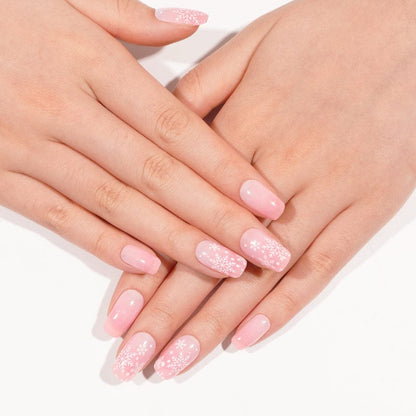 Holy Grail Nail Semi-Cured Gels Pink Snowflake