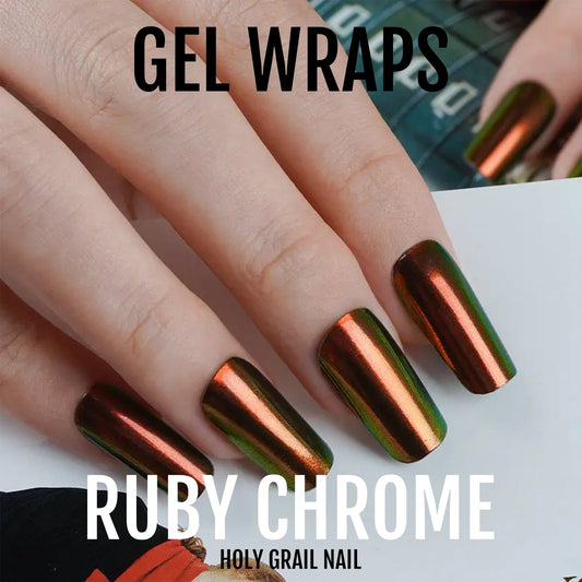 Holy Grail Nail Semi-Cured Gels Ruby Chrome - Gels