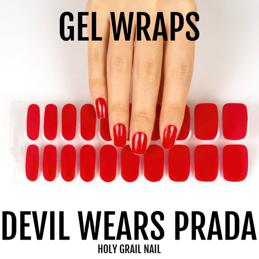 Holy Grail Nail Semi-Cured Gels The Devil Wears Prada - Gels, Red Gels, Holy Gels, Hot Red Gel, Hello Nails