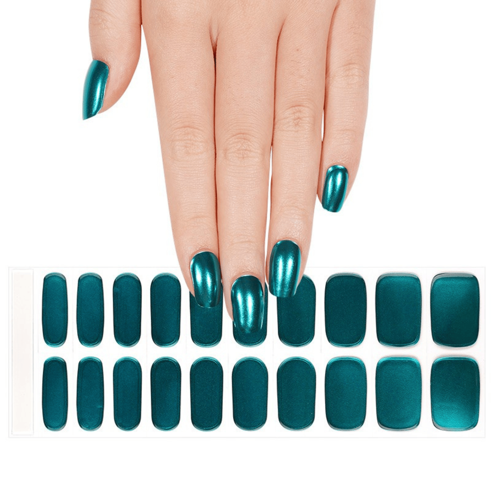 Holy Grail Nail Semi-Cured Gels Turquoise Chrome