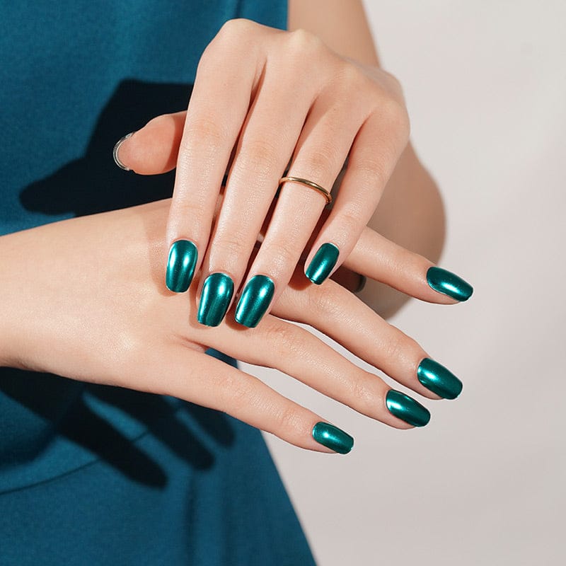 Holy Grail Nail Semi-Cured Gels Turquoise Chrome
