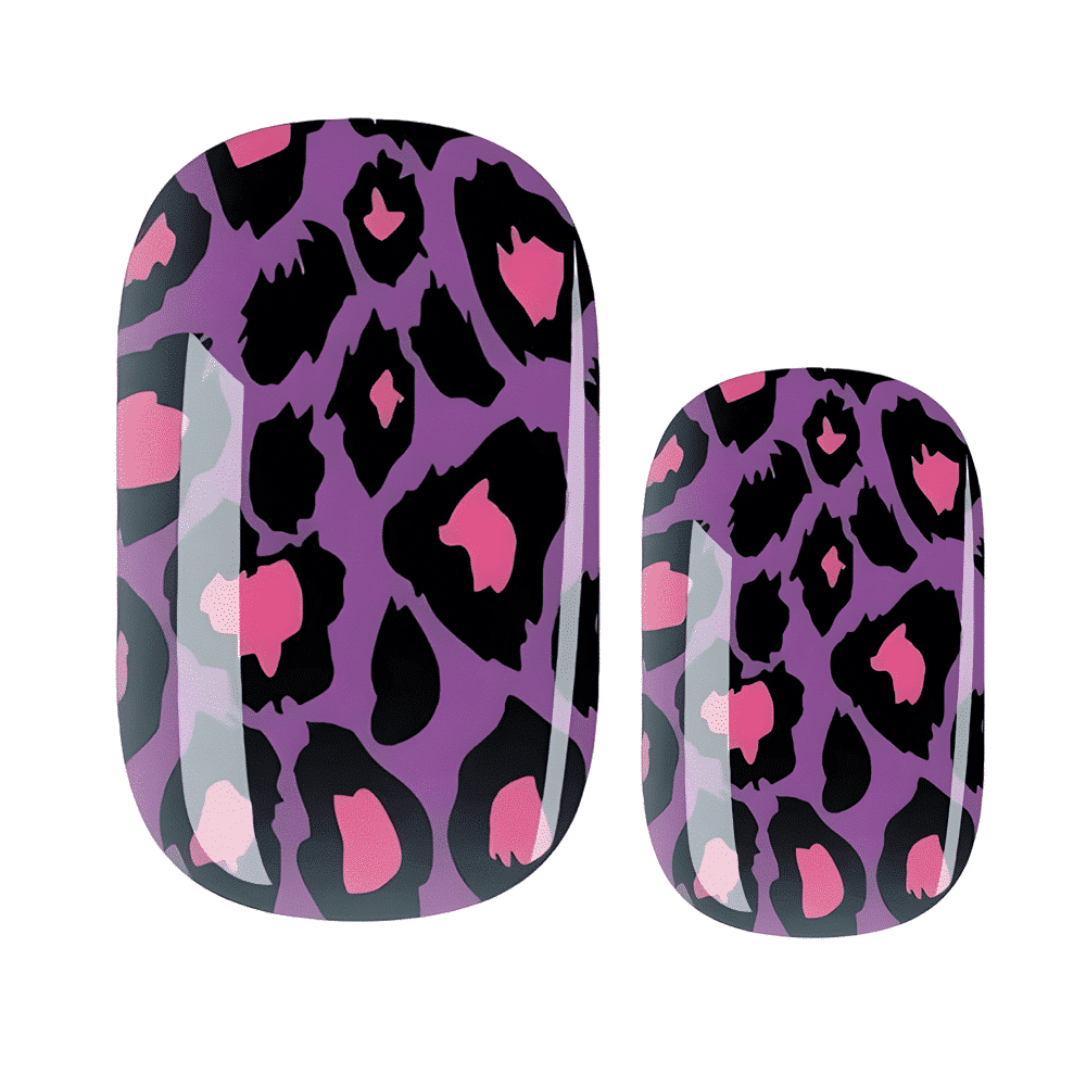 Holy Grail Nail Non-UV Nail Wraps Purple Leopard - Holy Classics (Non-UV Nail Wraps)