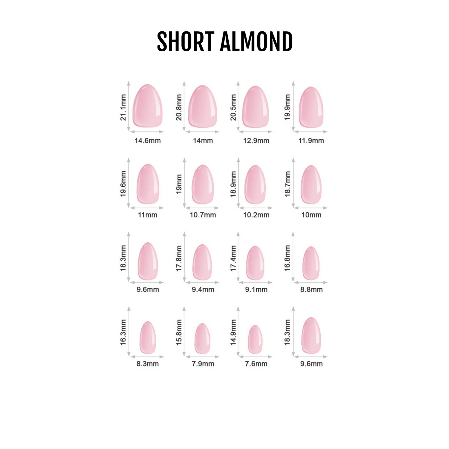 Join The Dots - Soft Gel Press Ons (Short Almond)