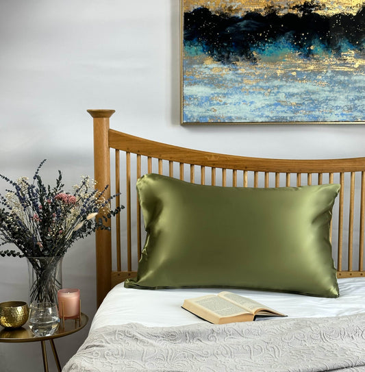 SILK LAB Silk Pillowcase Silk Pillowcase - Avocado