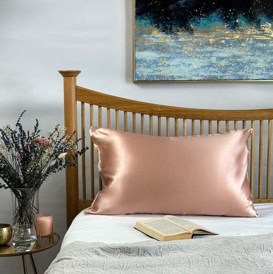 SILK LAB Silk Pillowcase Silk Pillowcase - Rose Gold