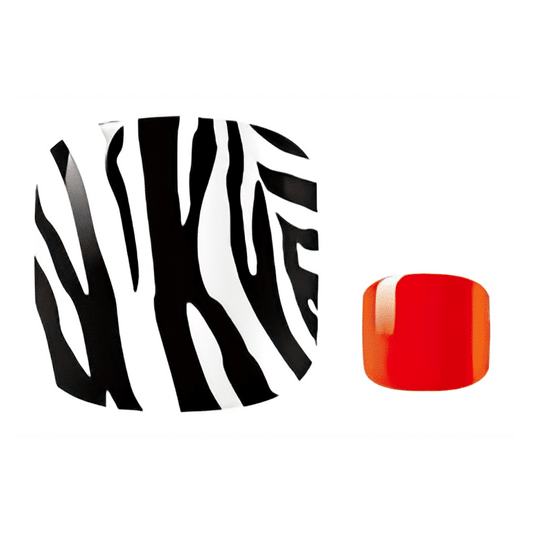 Holy Grail Nail Non-UV Nail Wraps Zebra Safari - Holy Classics (Non-UV Pedi Wraps)